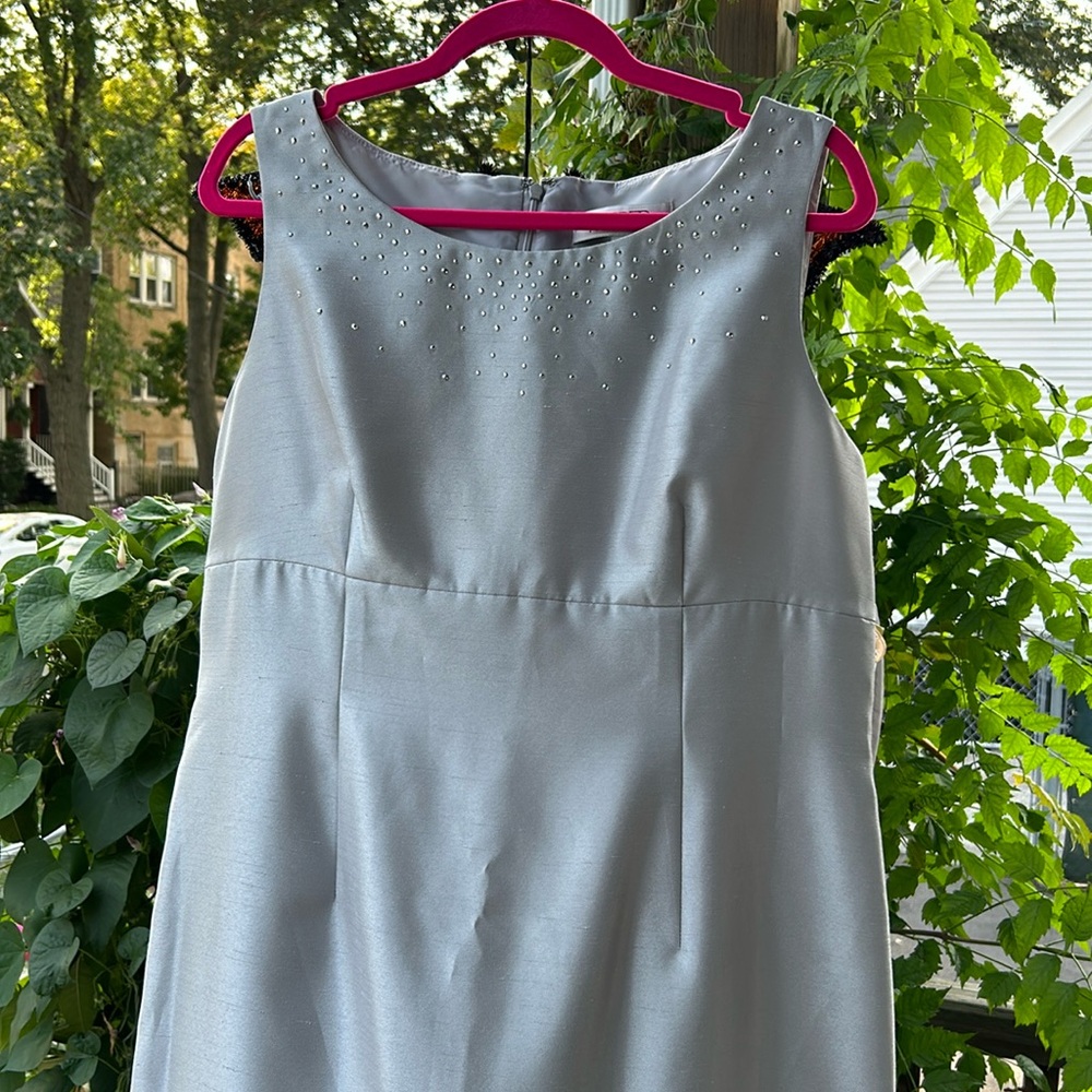 Silver Kasper sheath dress